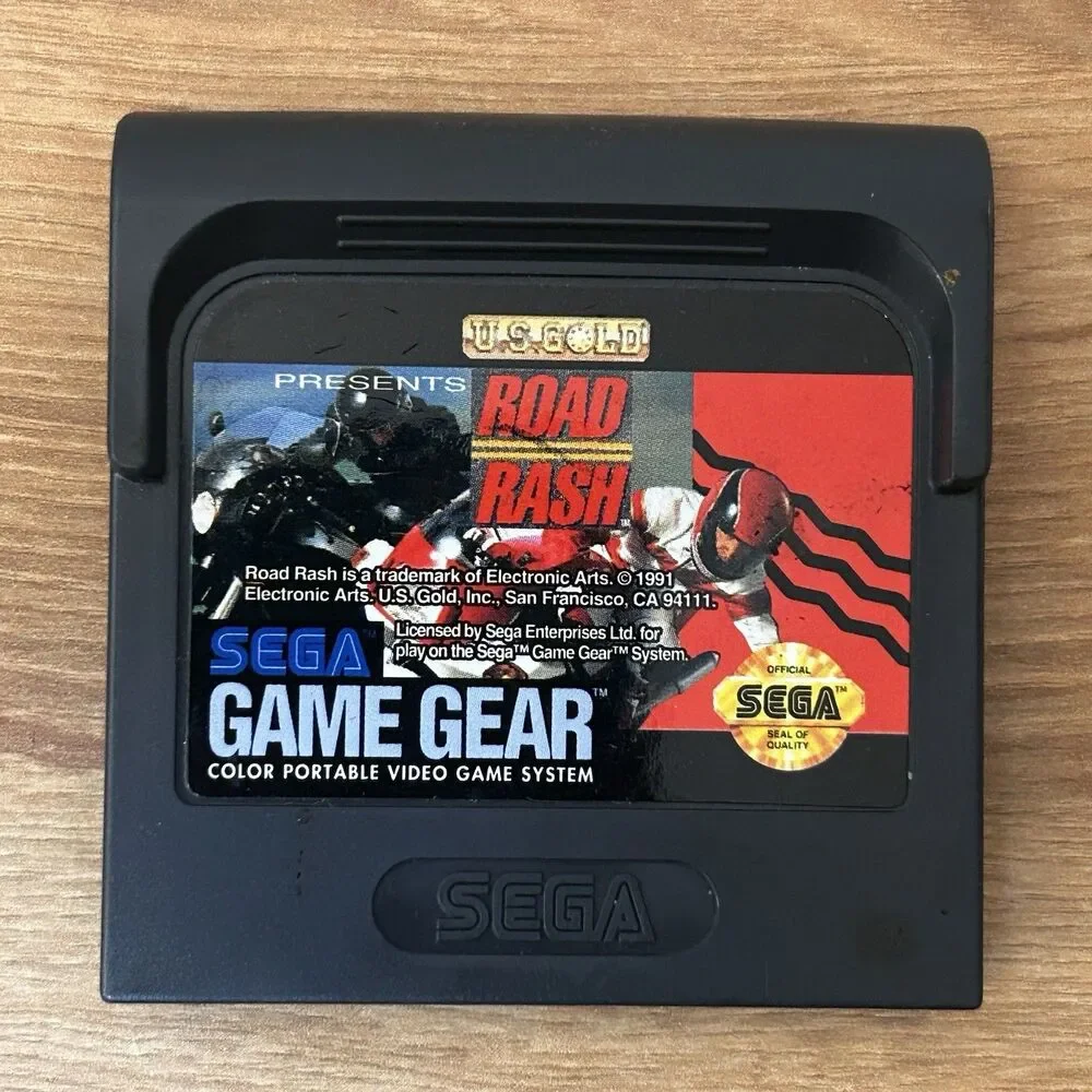 Sega Road Rash Video Game With Plastic Case Game Gear 1994 VG02